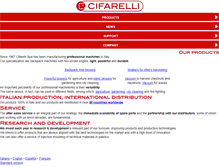 Tablet Screenshot of cifarelli.it